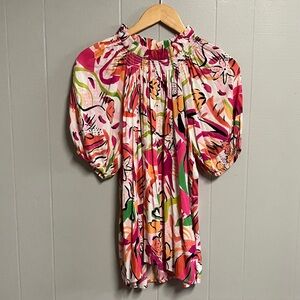NWT Floral Jodifl Top Blouse Small New with Tags